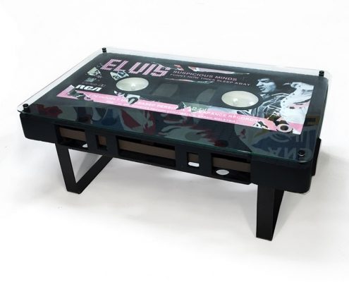 michaelviviani supicious mind cassette tape table