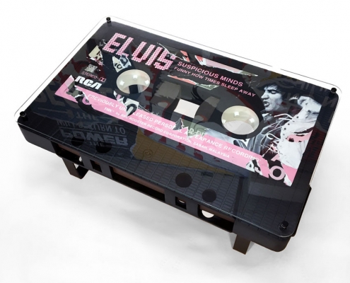 michaelviviani supicious mind cassette tape table