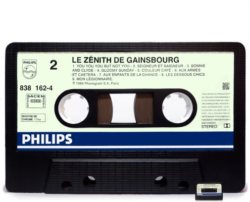 le zenith de gainsbourg cassette tape table by michaelviviani