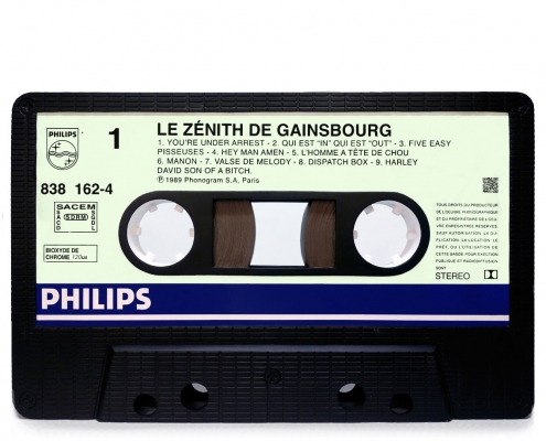 le zenith de gainsbourg cassette tape table by michaelviviani