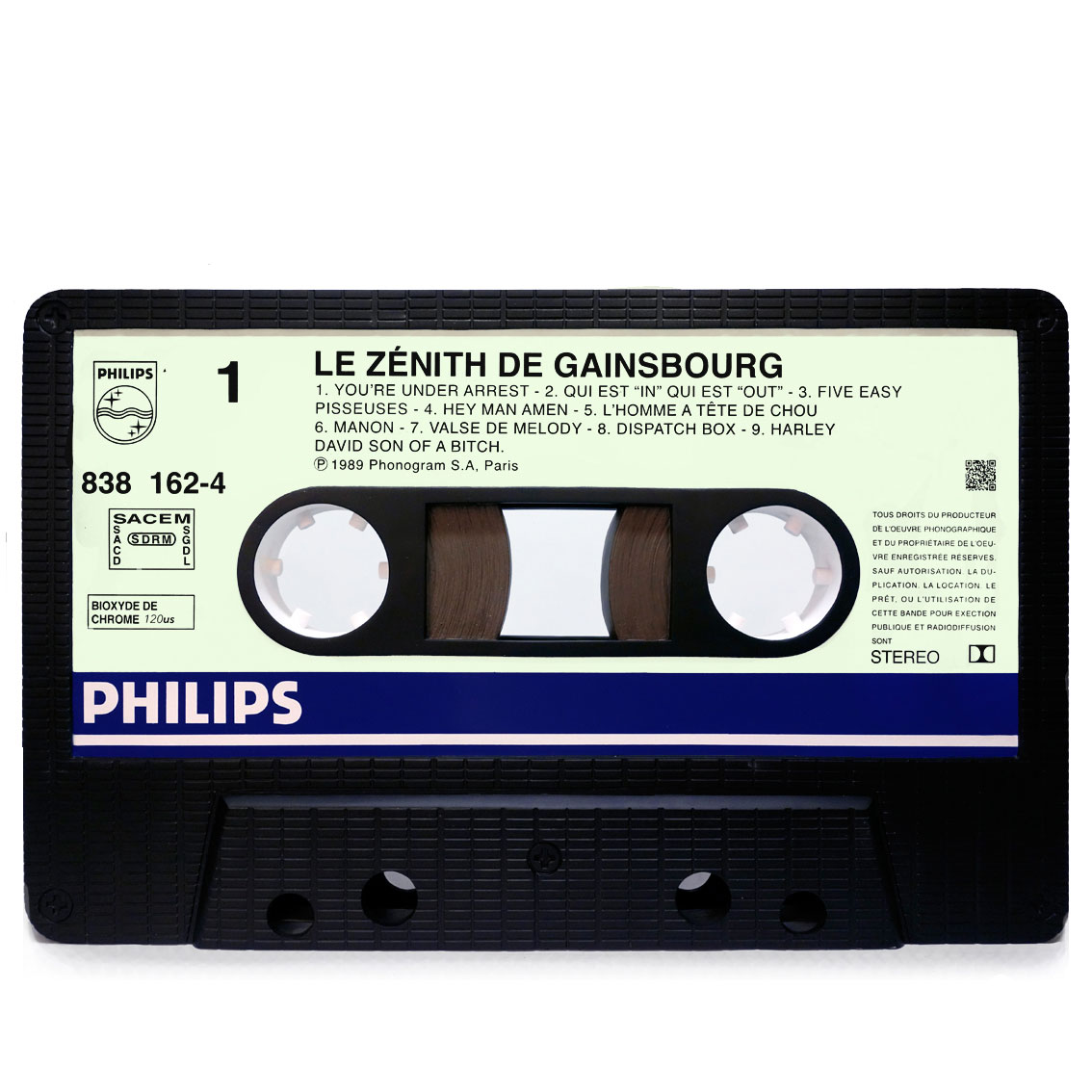 le zenith de gainsbourg cassette tape table by michaelviviani